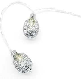 LED крушка в поредица Metal pineapple-сребро-Стабилен (10) парчета