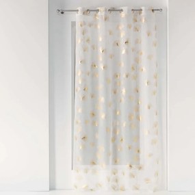 Завеса в бяло и златно 140x240 cm Ginkgold – douceur d'intérieur