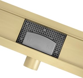 Линеен отводнител Rea Neox brush gold 50