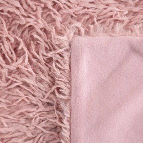 Пухкаво одеяло с подплата от полар - розово Ширина: 130 см | Дължина: 170 см