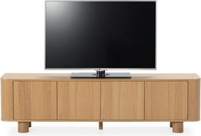 Маса за телевизор от декор от дъб в естествен цвят 180x50,5x40 cm Padoc – MOME