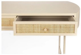 Бежова конзолна маса 40x120 cm Amaya – White Label