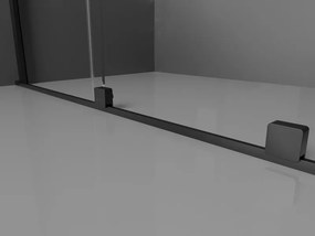 Mexen Velar L Двойна плъзгаща се душ кабина 100 x 90 см, прозрачна, черна