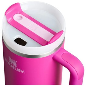 Розов термос със сламка от неръждаема стомана 1,18 l Quencher H2.0 FlowState Tumbler Violet Blossom – Stanley