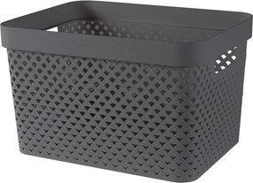 Тъмносива пластмасова кутия за съхранение 35,5x26x22 cm Pure – Curver