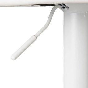 Бели бар столове в комплект от 2 бр. с регулируема височина от имитация на кожа (височина на седалката 72 cm) – Casa Selección