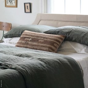 Ленена калъфка за възглавница 50x70 cm Forest Green – Linen Tales