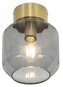 Интелигентна таванна лампа месинг с димно стъкло с WiFi A60 - Stiklo