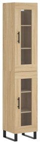3199452 vidaXL Висок шкаф, сонома дъб, 34,5x34x180 см, инженерно дърво