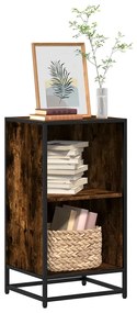 849096 vidaXL Шкаф за книги Пушен дъб 40x35x76 cm Инженерна дървесина