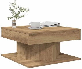 856633 vidaXL Кафе маса, дъб артизан, 55x55x30 см, инженерно дърво