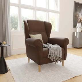 Тъмнокафяво кресло крило Swan – Ropez