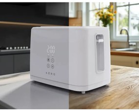 Тостер за хляб AENO ATS0002W, 930W, 7 степени, Сензорно управление, Обратен таймер, Защита при засядане, Тих, Бял