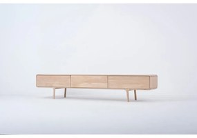 ТВ скрин от масивен дъб с 3 чекмеджета Fawn - Gazzda