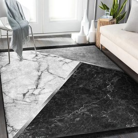 Бяло-черен килим 80x150 cm - Mila Home