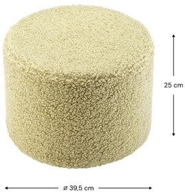 Зелен детски пуф от букле – Wigiwama