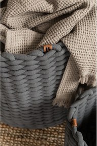 Текстилна кошница ø 40x40 cm Peach Skin Round XL – Bigso