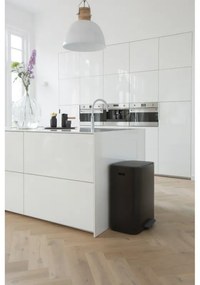 Кош за боклук Brabantia Bo Pedal 1003185, 60 л, Леко затваряне, Противоплъзгаща основа, Черен