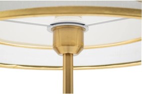 Черна/златистa подова лампа с текстилен абажур (височина 153 cm) Levels – Mauro Ferretti