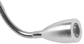 Модерна стенна лампа бяла с сив абажур - Brescia