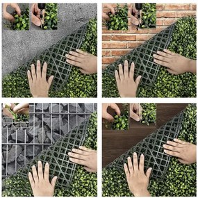 Изкуствен жив плет от буксус 60×40 cm