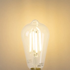 Комплект от 5 LED крушки E27 ST64 прозрачни 2.2W 470lm 2700K