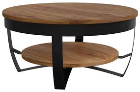 289616 vidaXL Холна маса, 65x65x32 см, акациево дърво масив