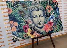 Картина на платно – Буда на екзотичен фон