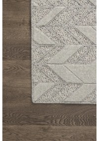 Светлосив вълнен килим 120x180 cm Credo - Agnella