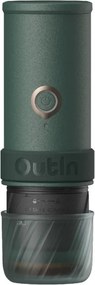 Преносима еспресо машина Outin Mino CG, 22 bar, 9000 mAh, 70 мл, Екстракция при 93.3°C, Мляно + капсули Nespresso, USB-C, Планинско зелен