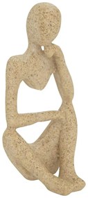 Декоративна фигура atmosphera Aby, Смола, Бежов, 12 cm, 3 бр