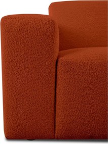 Ъглов диван от букле в тухлен цвят (десен ъгъл) Roxy – Scandic