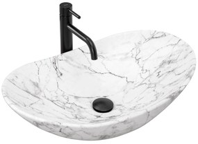 Умивалник за плот Rea Royal 60 Statuario Marble Matt