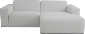 Бял ъглов диван от букле (десен ъгъл) Roxy – Scandic