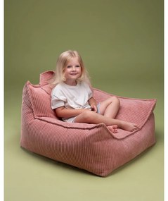 Розов детски пуф от рипсено кадифе Chair – Wigiwama