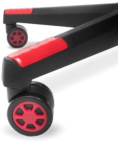 Масажен стол за игра с поставка за крака - червен