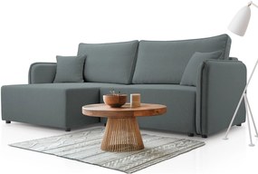 Ъглов диван Melody-Антрацит-Ляв