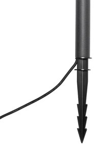 Модерен шип прожектор черен с LED IP54 - Skyf