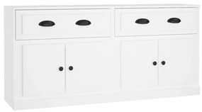 3185263 vidaXL Сайдборди, 2 бр, бели, инженерно дърво