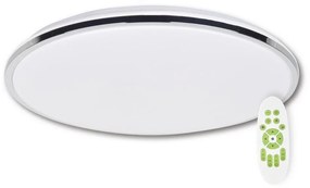 Top Light Silver KXL + д.у. - LED Димируем плафон LED/51W/230V + д.у.