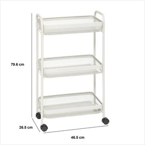 Кухненска количка 5five Mayaj, Метал, Правоъгълна - Черен