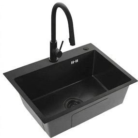 Стоманена мивка Liam Black