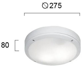 Лампа за таван Viokef Leros R-White