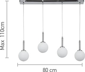 Светлина за окачване InLight 4016-4-RAIL