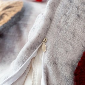 Топло плюшено спално бельо от микрофибър със сърца 3 časti: 1ks 200x220 + 2ks 70x80