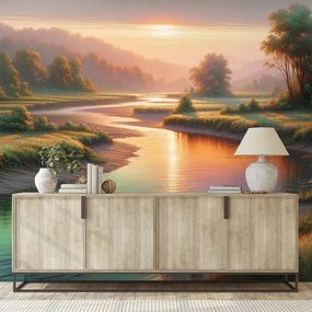 Тапет – Залез над спокойна река