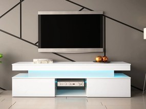 TV шкаф Glossa 2D 190 със LED-Leuko Gualistero