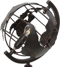 Черна настолна лампа с метален абажур (височина 40 cm) World Industry – Mauro Ferretti