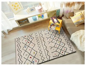 Бял килим Kasbah Puro, 80 x 150 cm - Universal