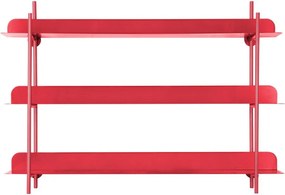 Червен на няколко нива метален стенен рафт 60 cm Cool Retro – PT LIVING